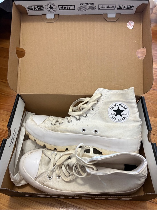 Converse Shoes - Converse White High-Top All Star Canvas Sneakers